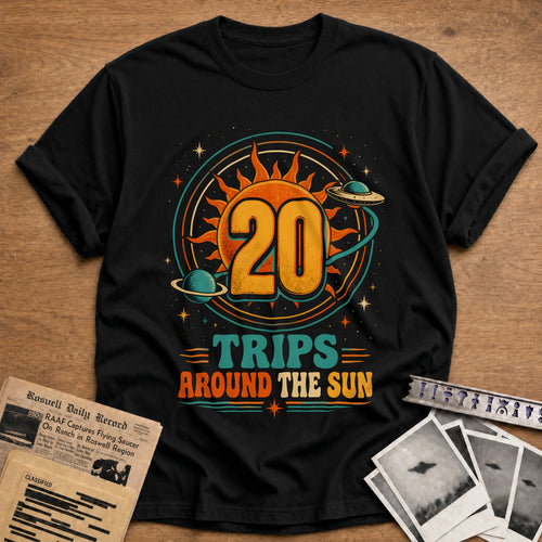 20 Around The Sun T-Shirt - Black