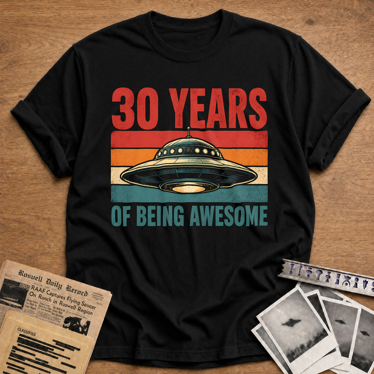 30 Being Awesome T-Shirt - Black