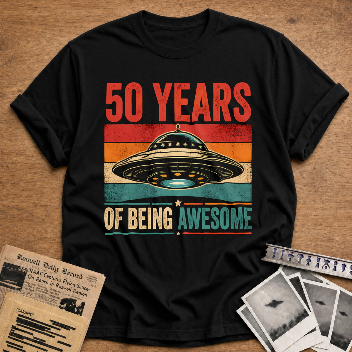 50 Being Awesome T-Shirt - Black