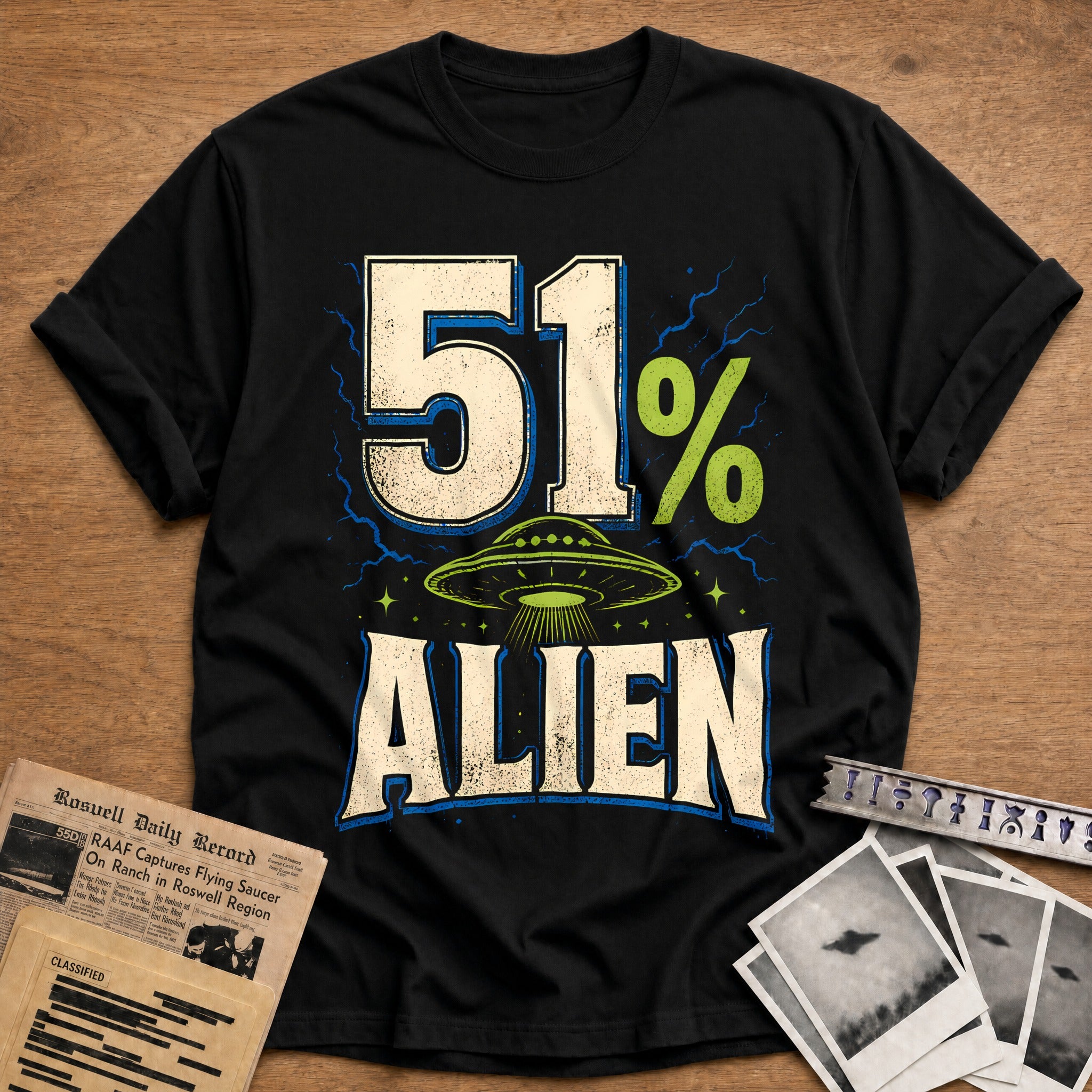 51 Alien 38 T-Shirt - Black