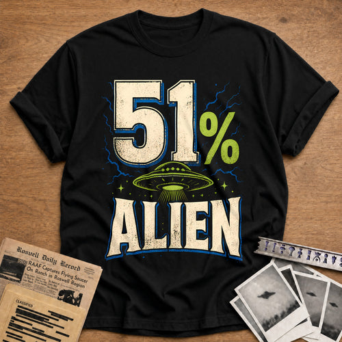 51 Alien 38 T-Shirt - Black