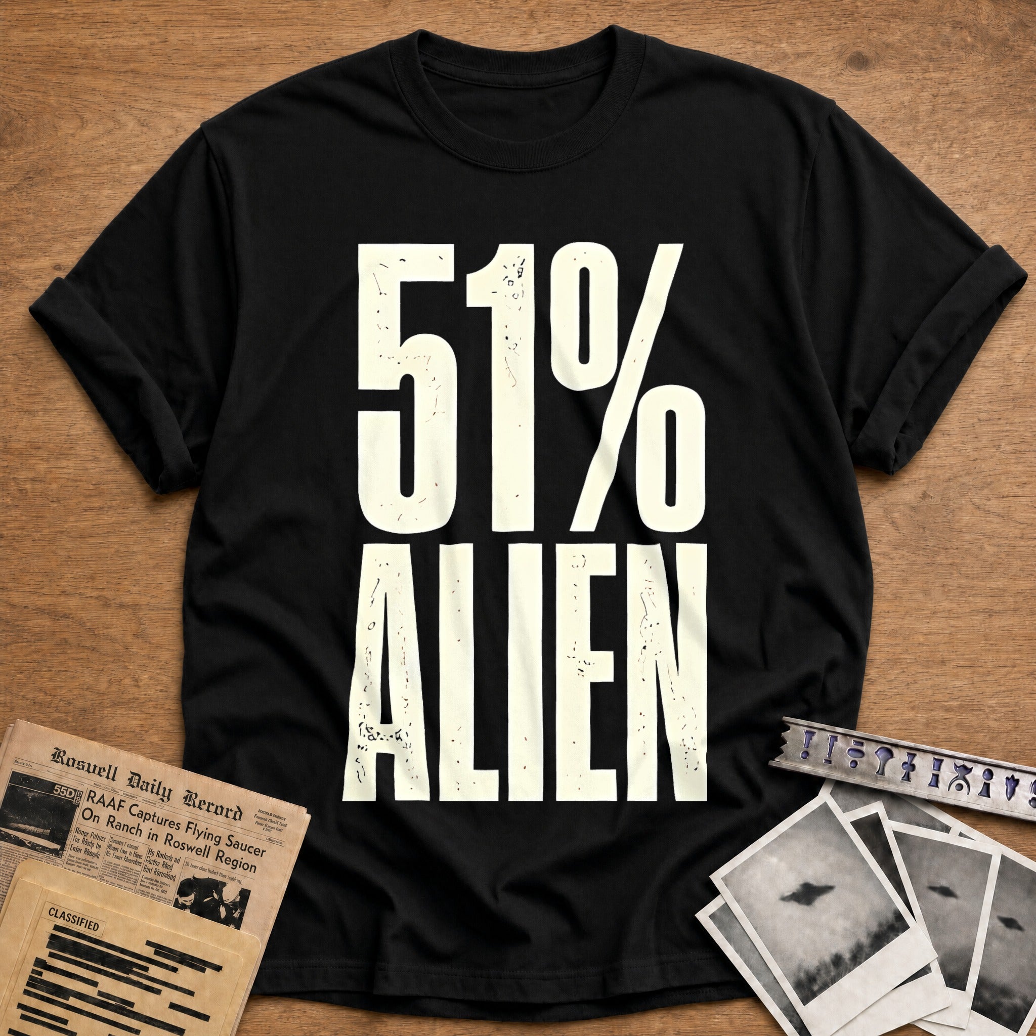 51 Percent Alien 24 T-Shirt - Black