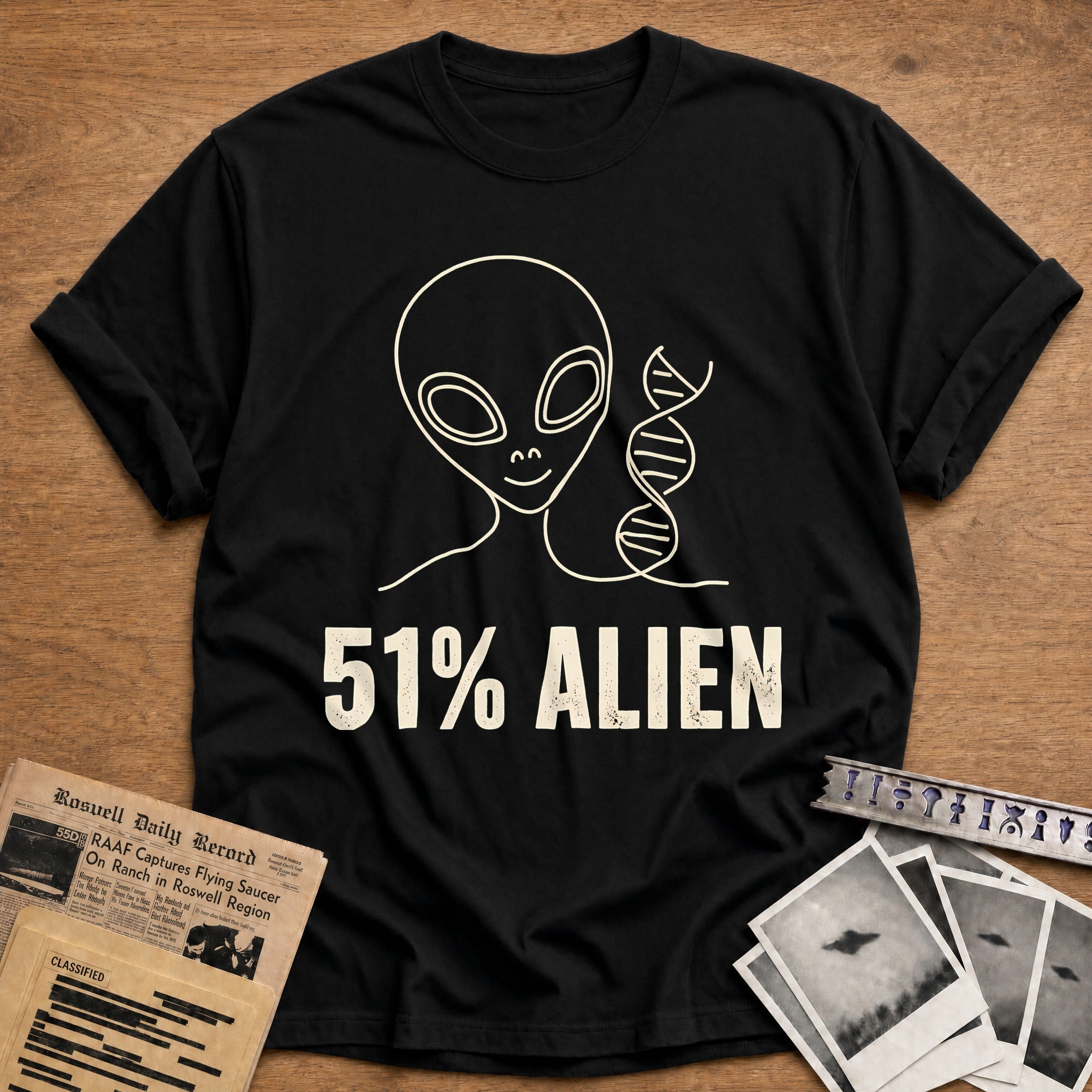 51 Percent Alien 90 T-Shirt - Black