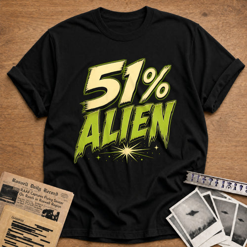 51 Percent Alien 95 T-Shirt - Black