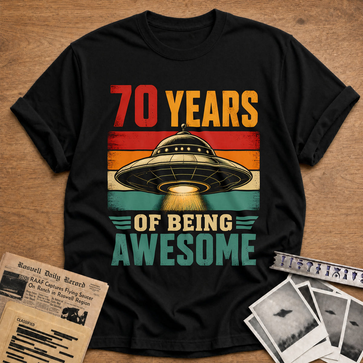 70 Being Awesome T-Shirt - Black