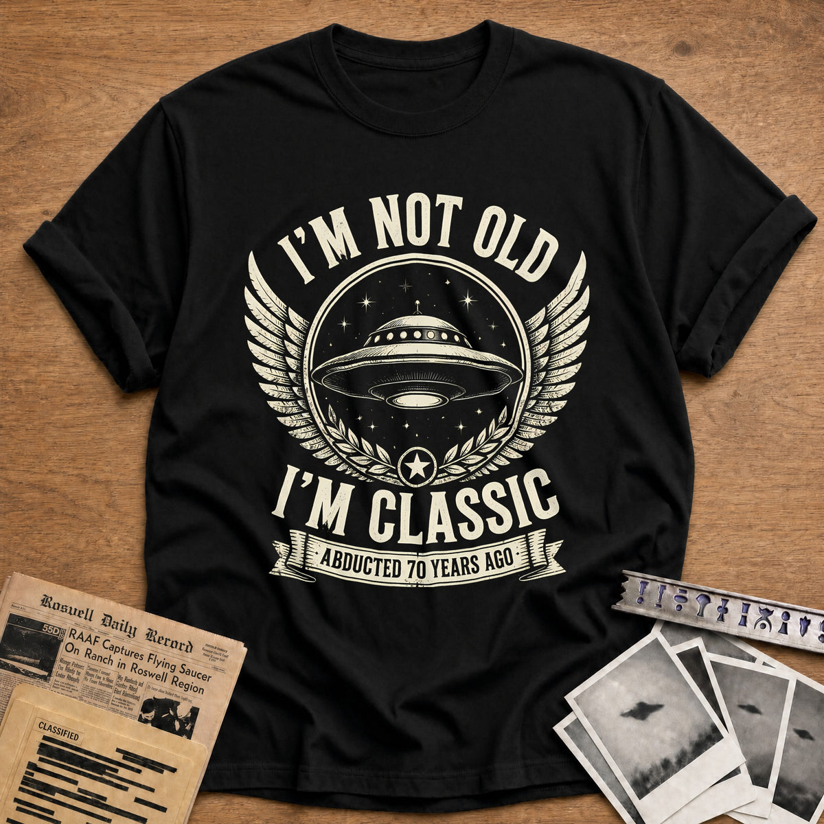 70 Im Classic T-Shirt - Black