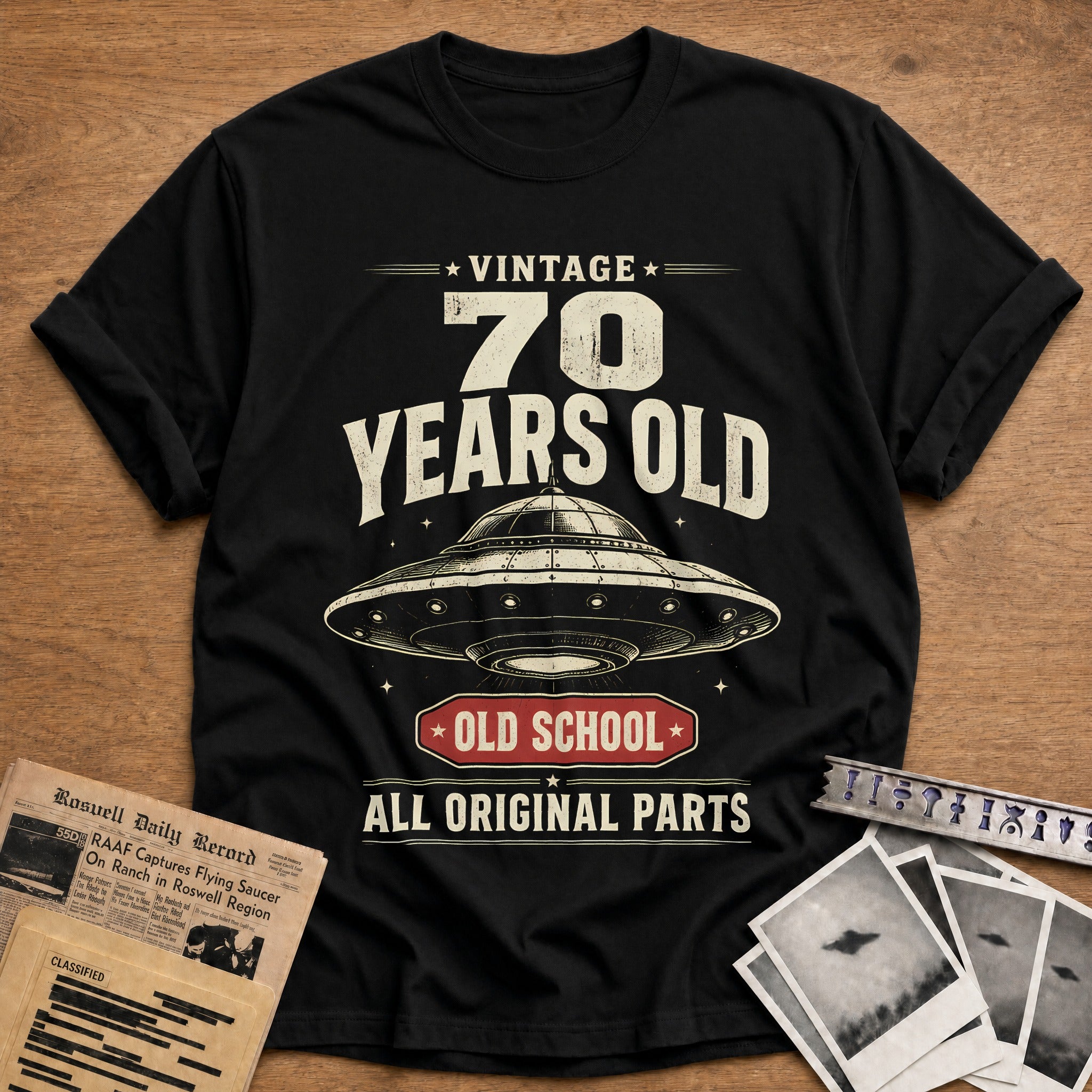 70 Original Parts T-Shirt - Black