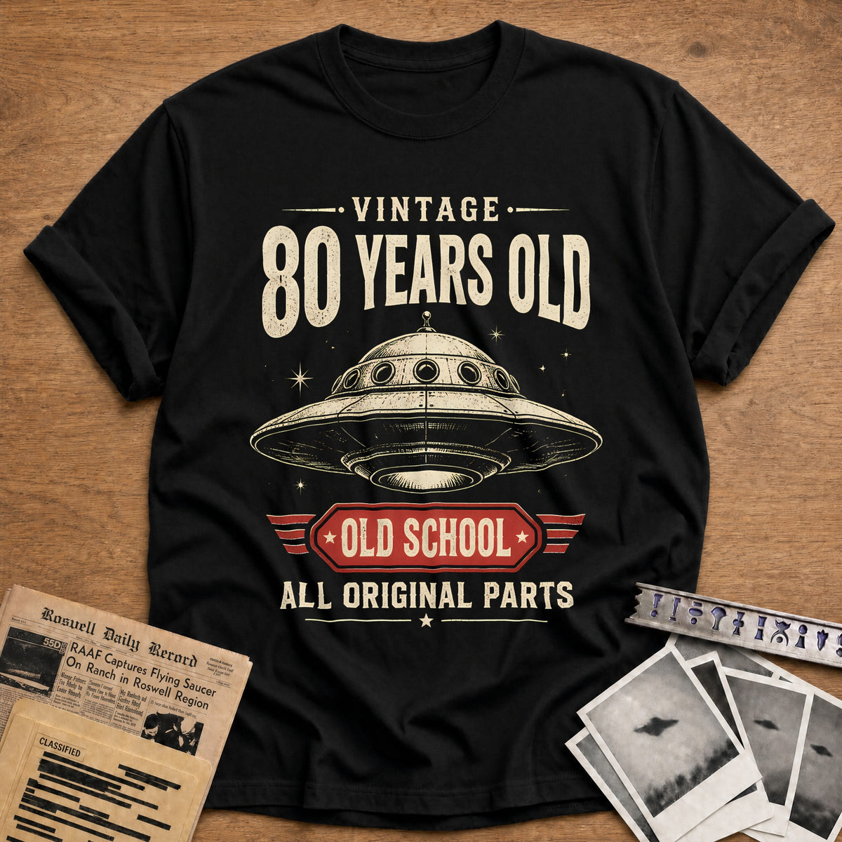 80 Original Parts T-Shirt - Black
