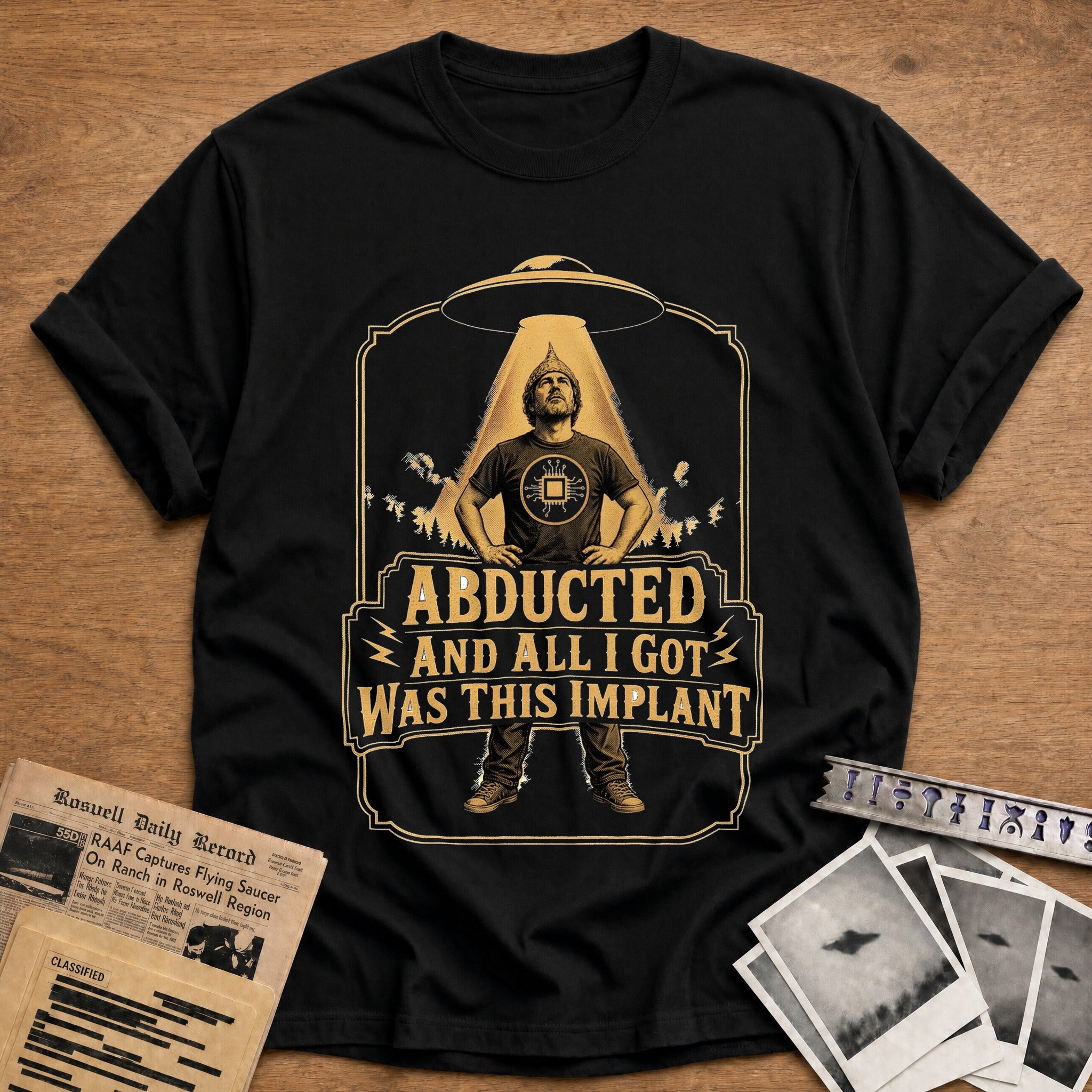 Abducted And All I Got Was This Implant - Black