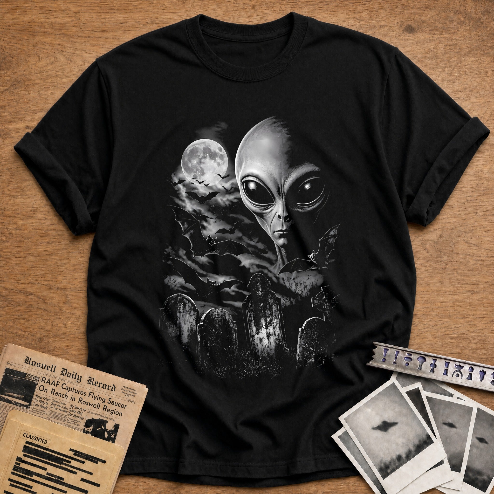 Alien Bats Gravestones 42 - Black