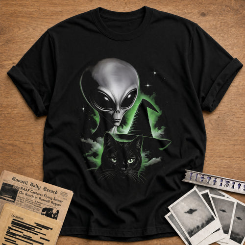 Alien Cat Witchhat 72 - Black