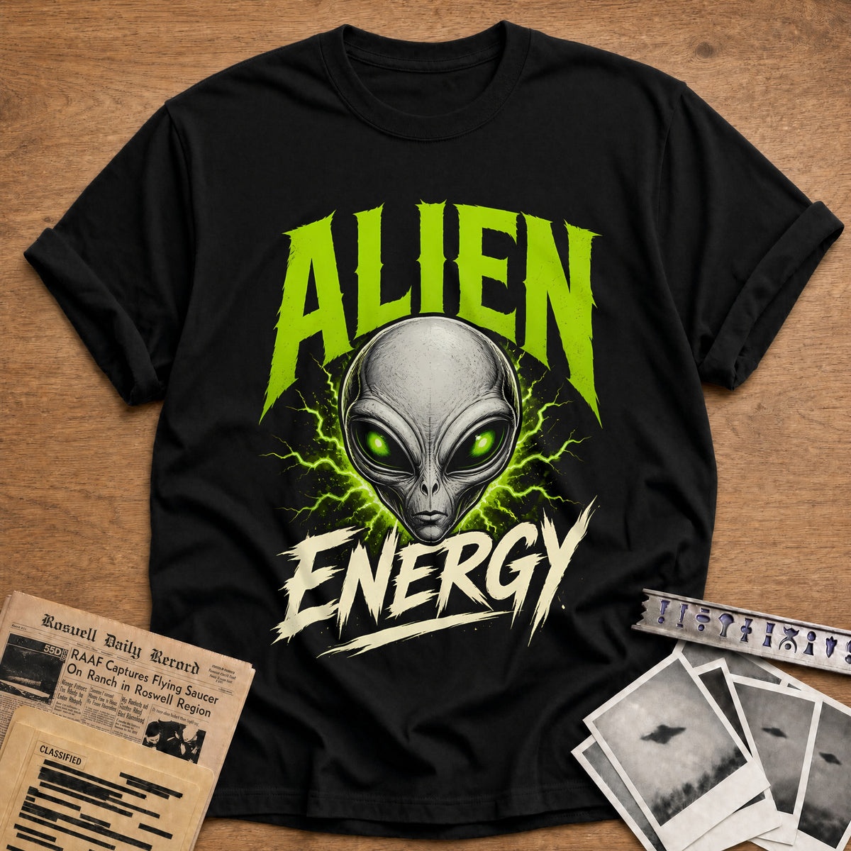 Alien Energy 66 T-Shirt - Black