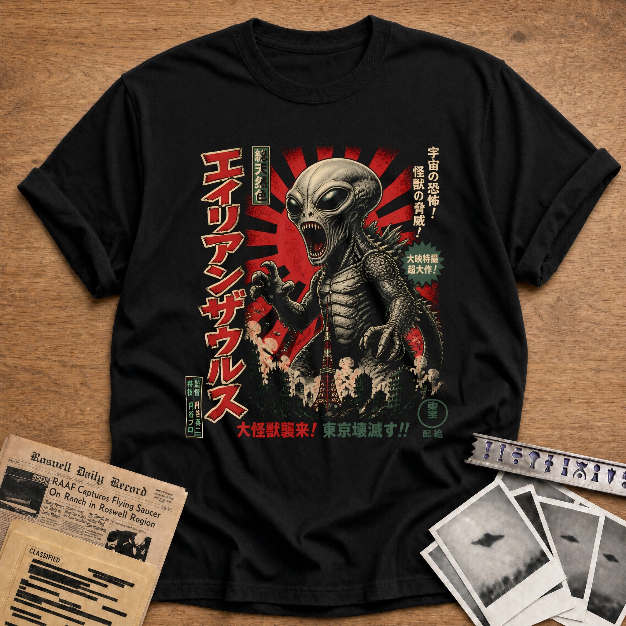 Alien Kaiju 64 T-Shirt - Black