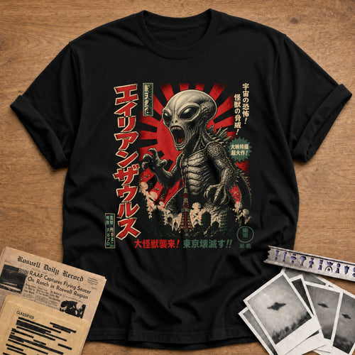 Alien Kaiju 64 T-Shirt - Black