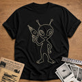 Alien Ray Gun 13 T-Shirt - Black