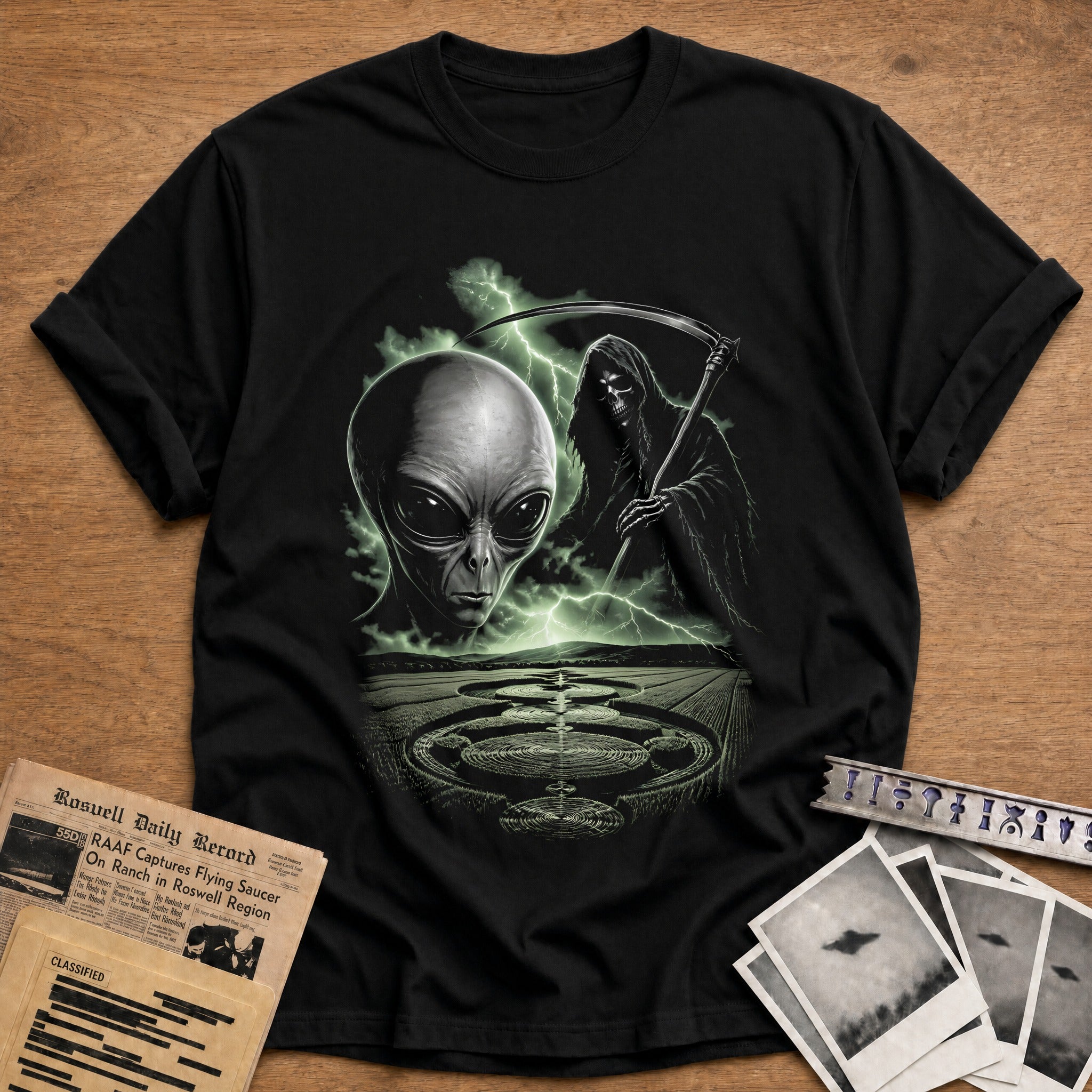 Alien Reaper Cropcircle 35 - Black