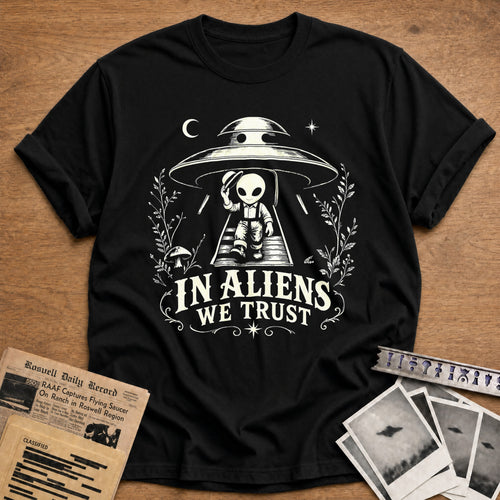 Aliens We Trust - Black
