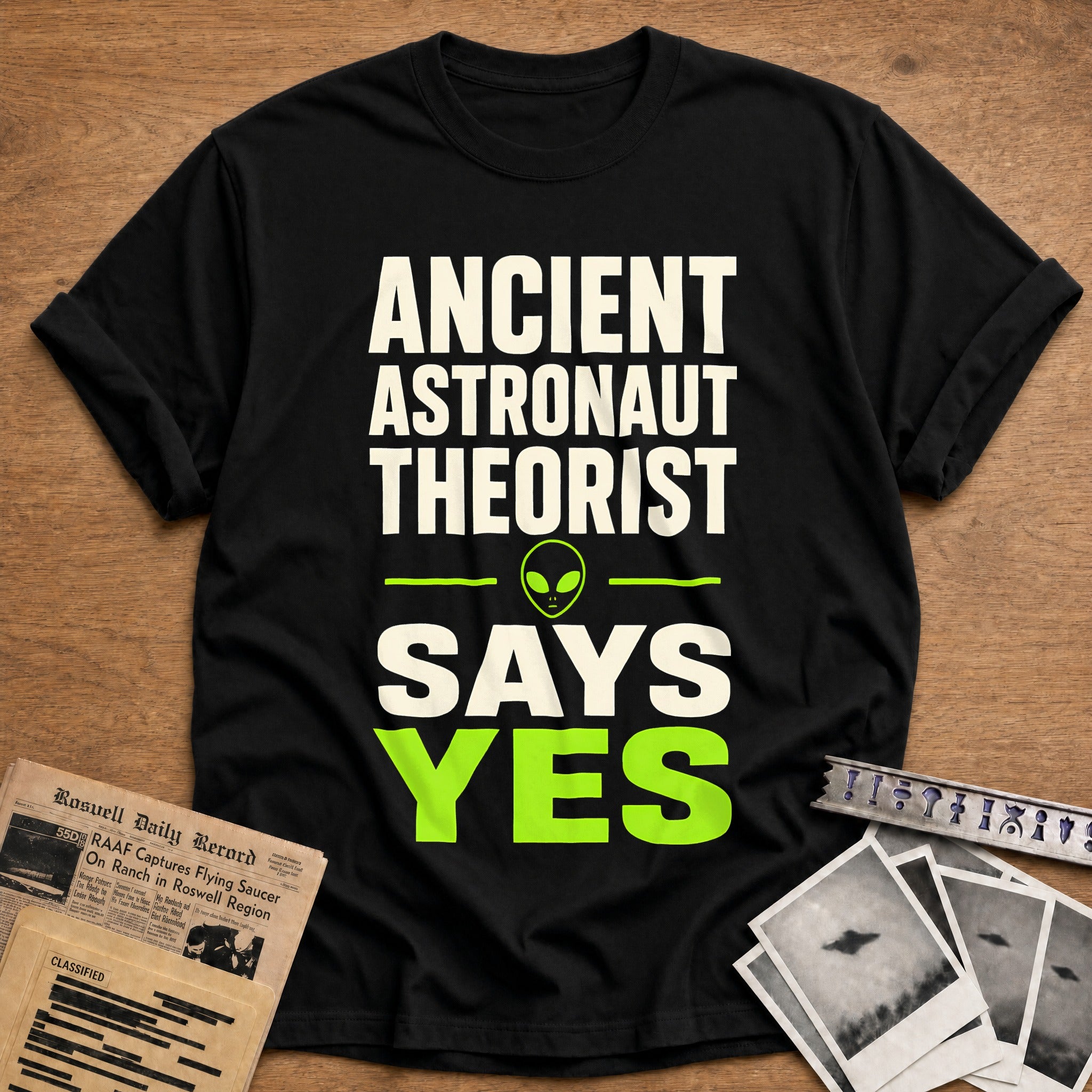 Ancient Astronaut Theorist 37 T-Shirt - Black