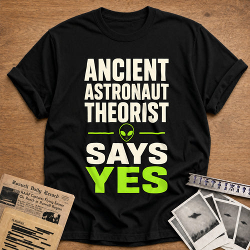Ancient Astronaut Theorist 37 T-Shirt - Black