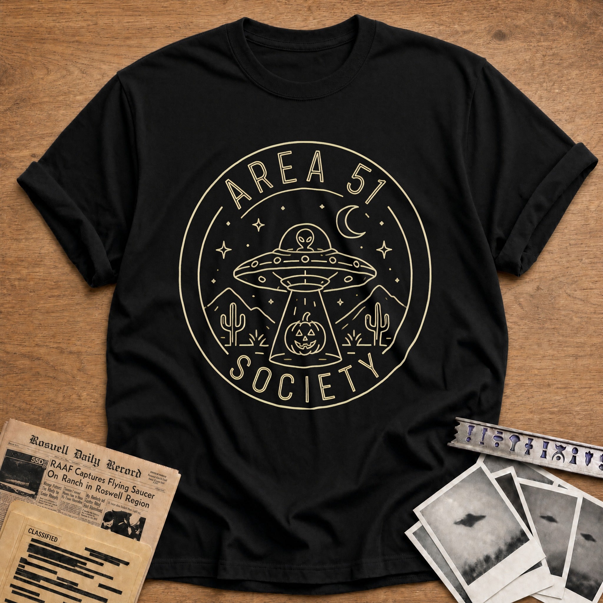 Area51 Society Crest 22 - Black