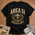 Area 51 Athletic Varsity 56 T-Shirt - Black