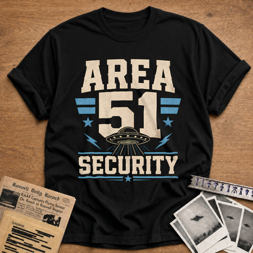 Area 51 Security 15 T-Shirt - Black