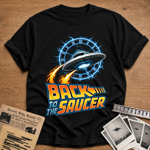 Back To The Saucer 44 T-Shirt - Black