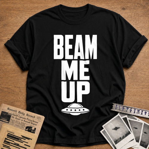 Beam Me Up 42 T-Shirt - Black