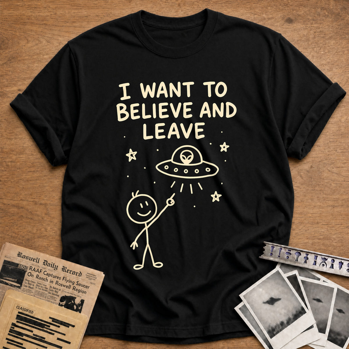 Believe And Leave 24 T-Shirt - Black