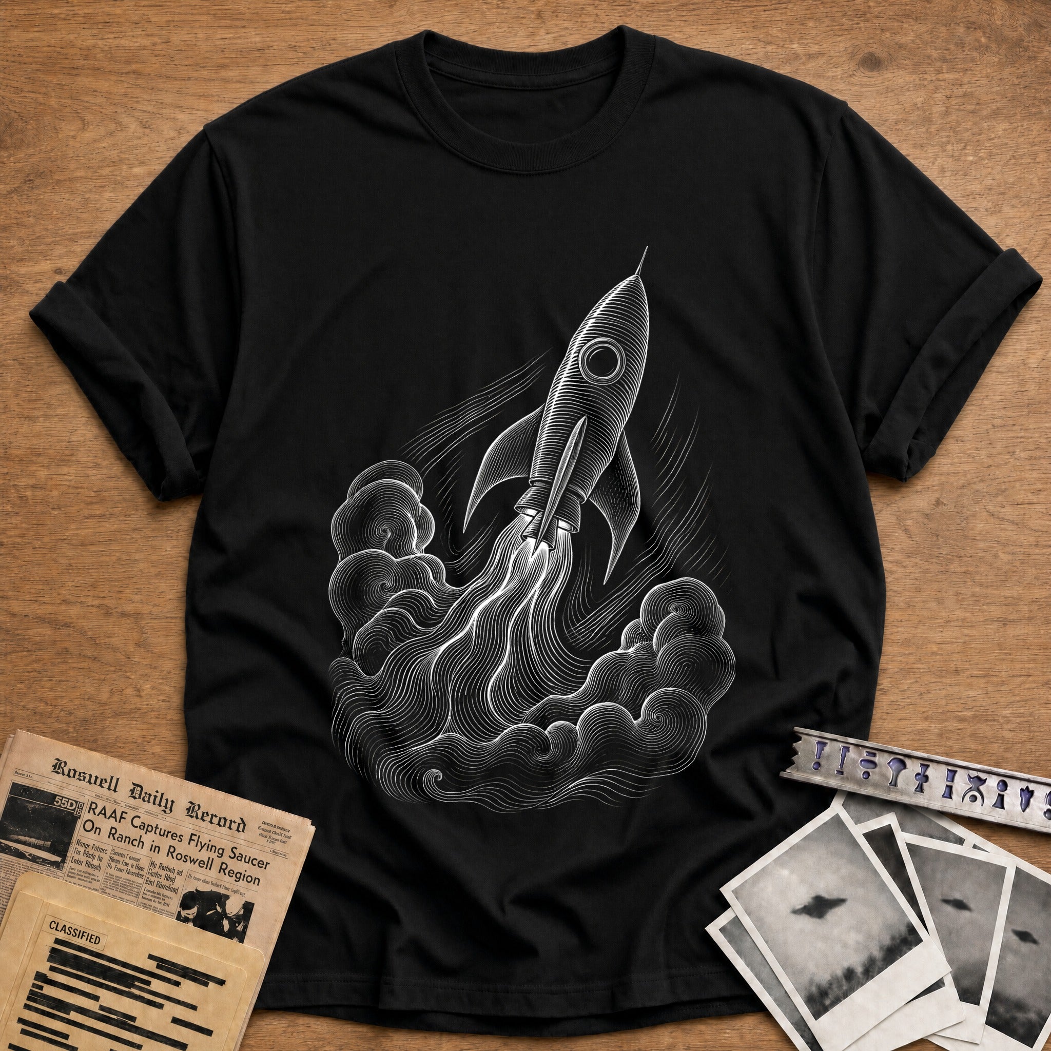 Blast Off T-Shirt - Black