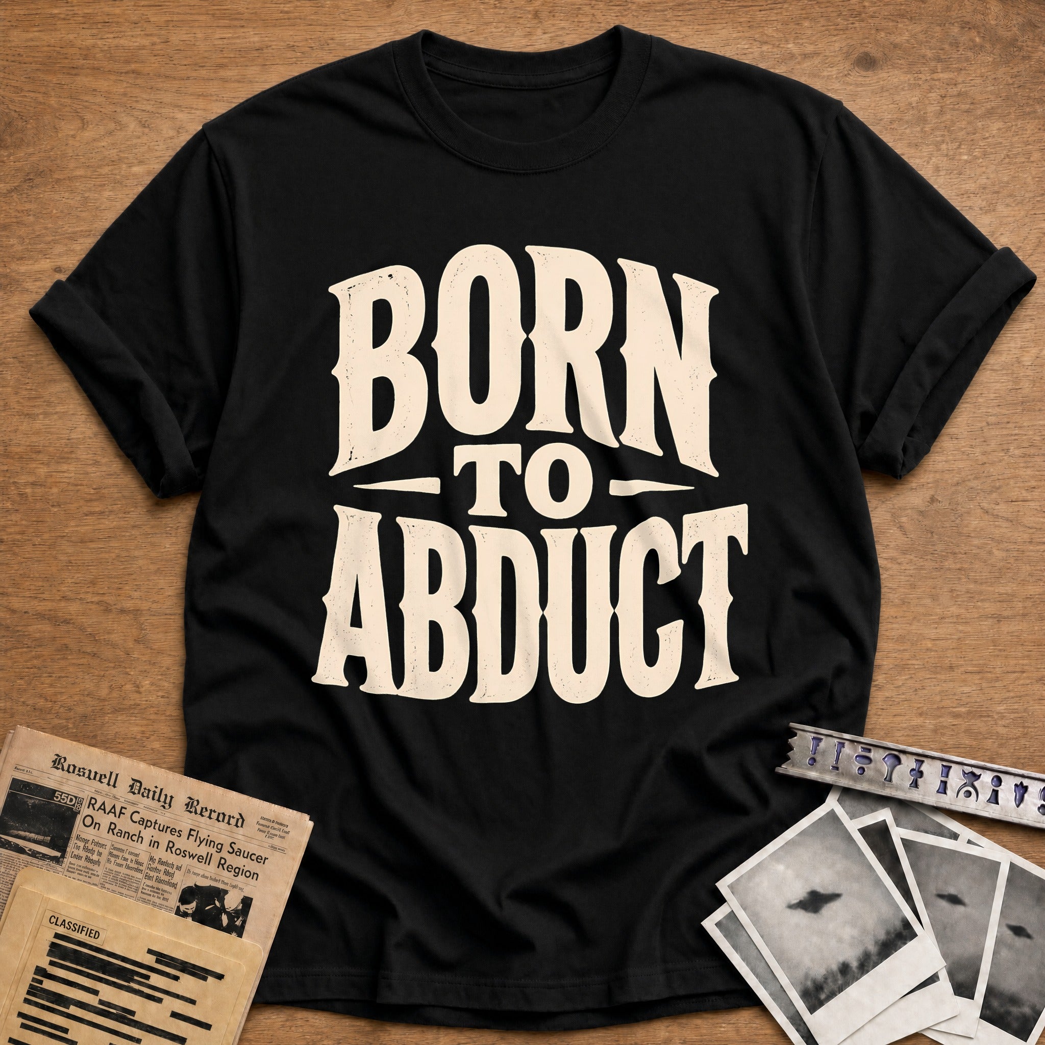 Born To Abduct 60 T-Shirt - Black