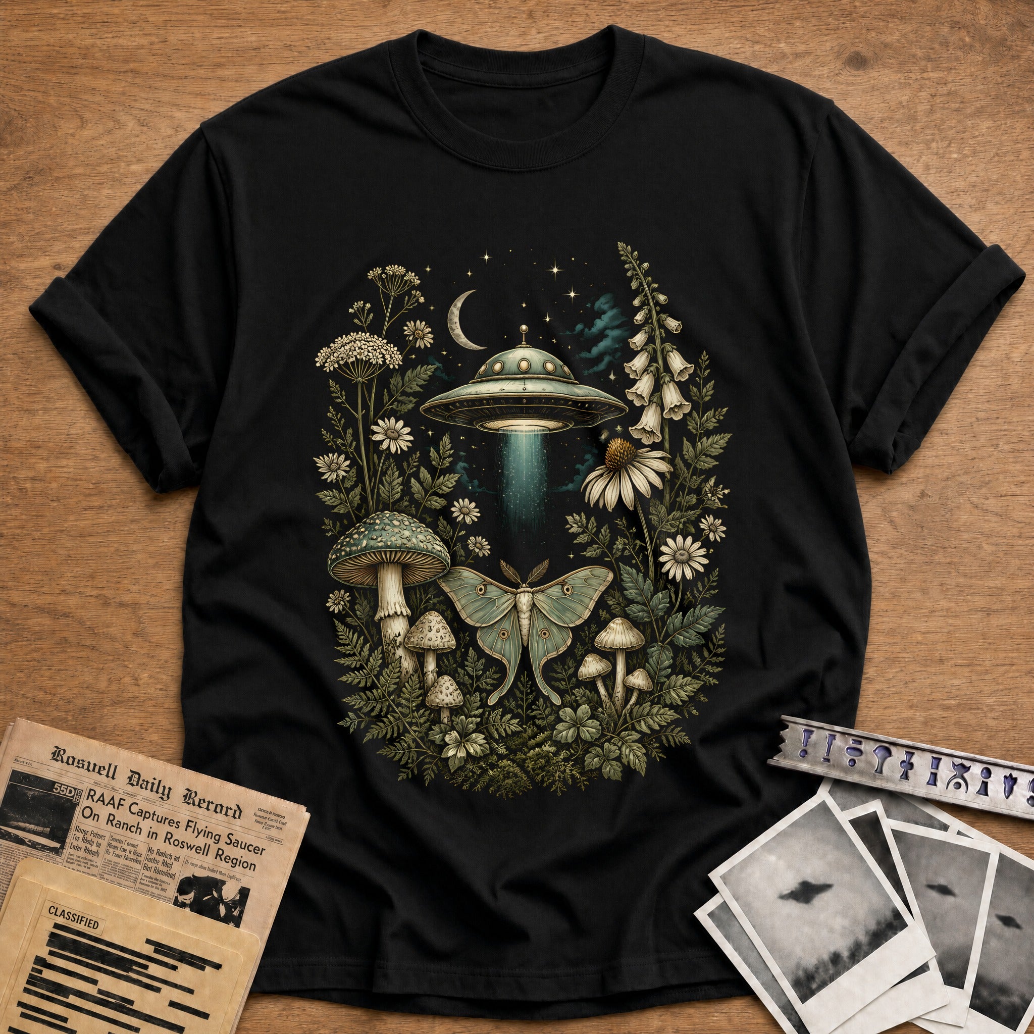 Botanical Disclosure T-Shirt - Black