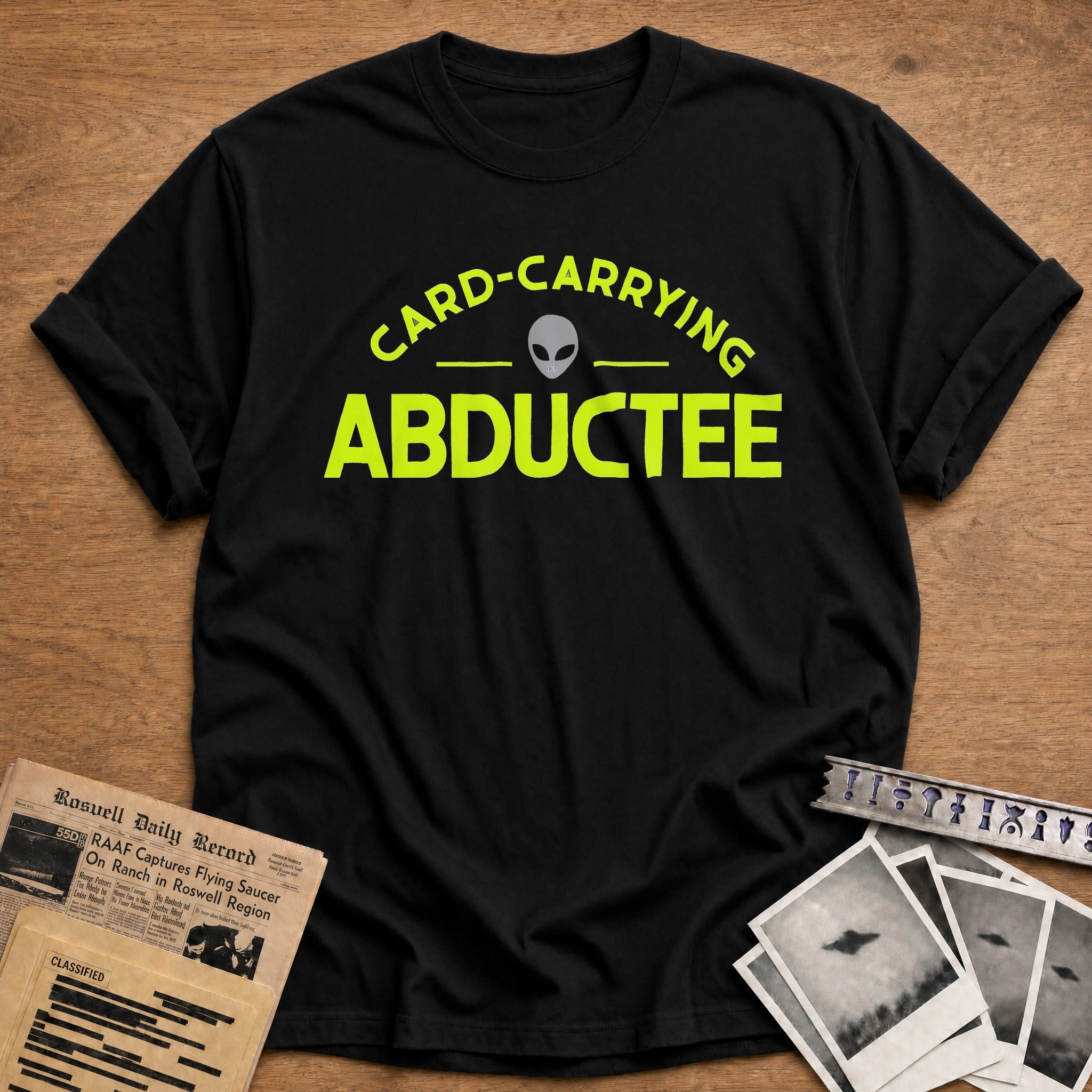 Card Carrying Abductee 01 - Black