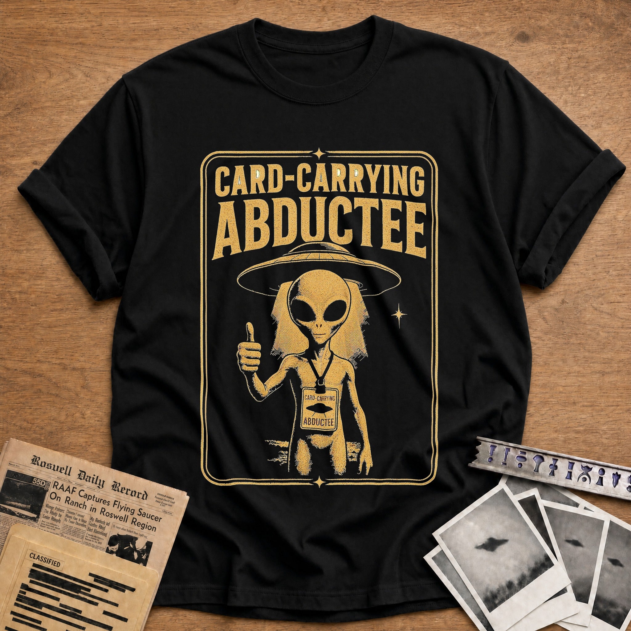 Card Carrying Abductee 02 - Black