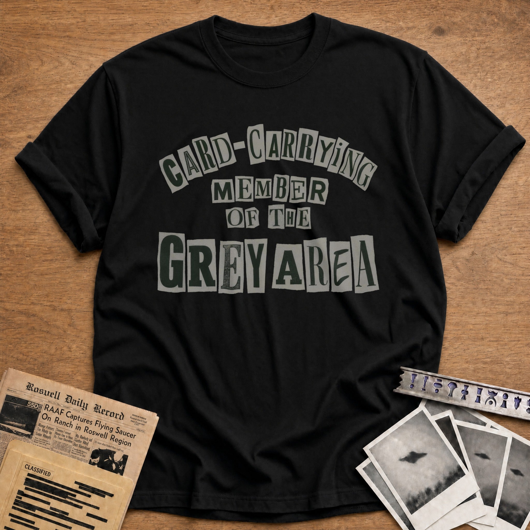 Card Carrying Member Of The Grey Area - Black