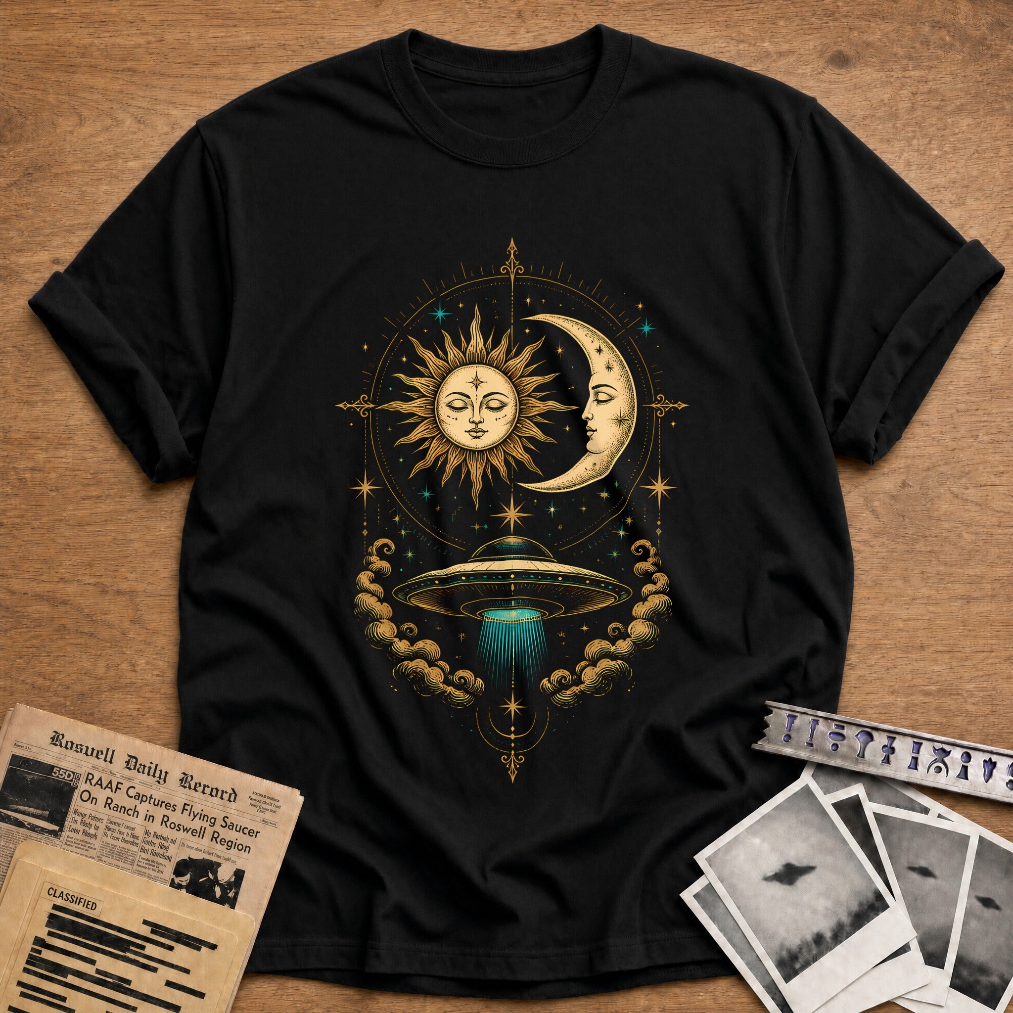 Celestial Disclosure T-Shirt - Black