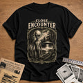 Close Encounter Woodcut 34 T-Shirt - Black