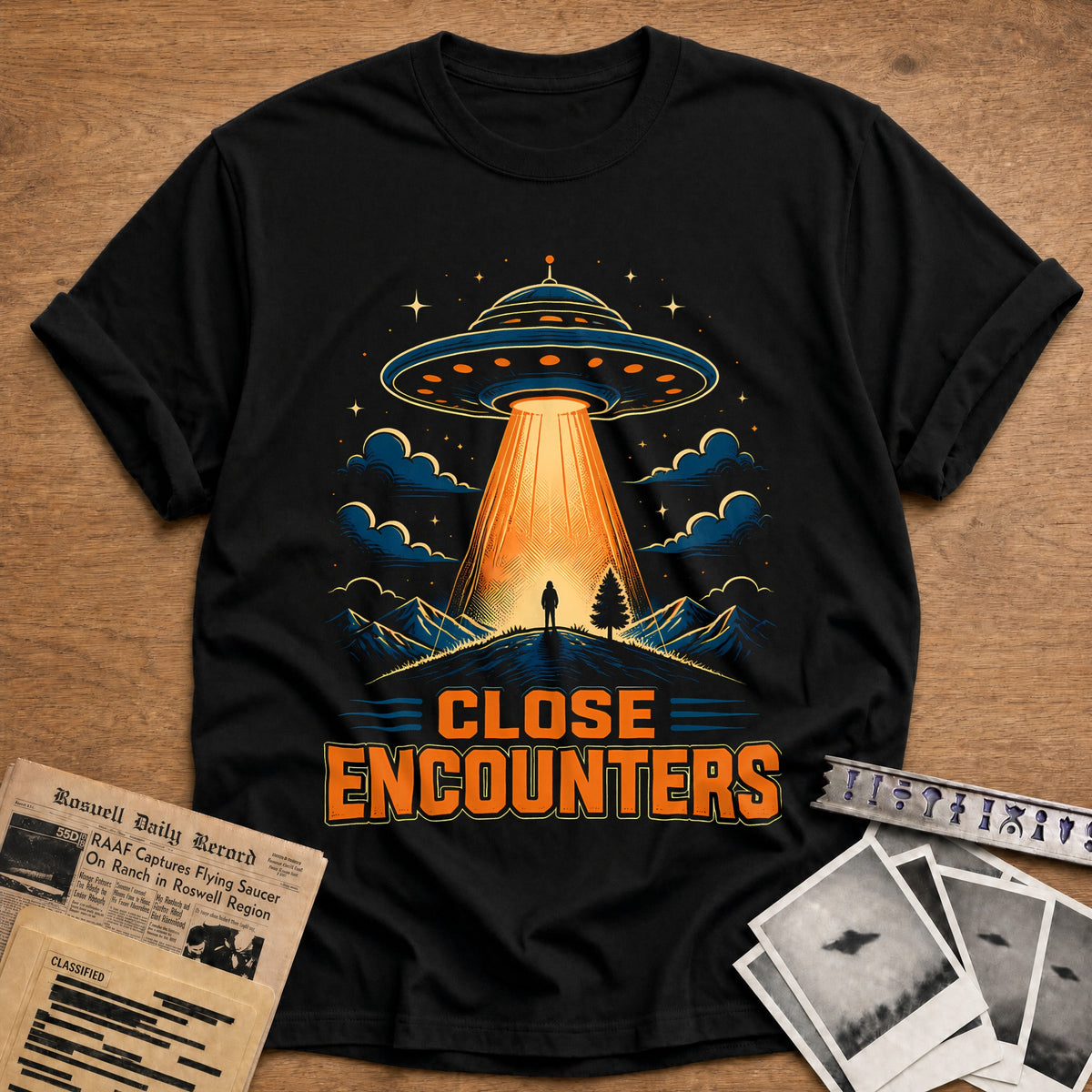 Close Encounters 65 T-Shirt - Black