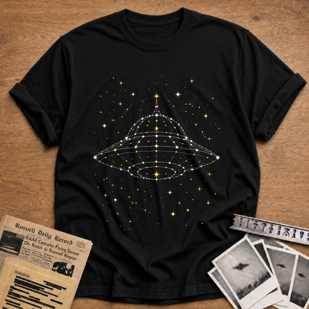 Constellation UFO 53 T-Shirt - Black
