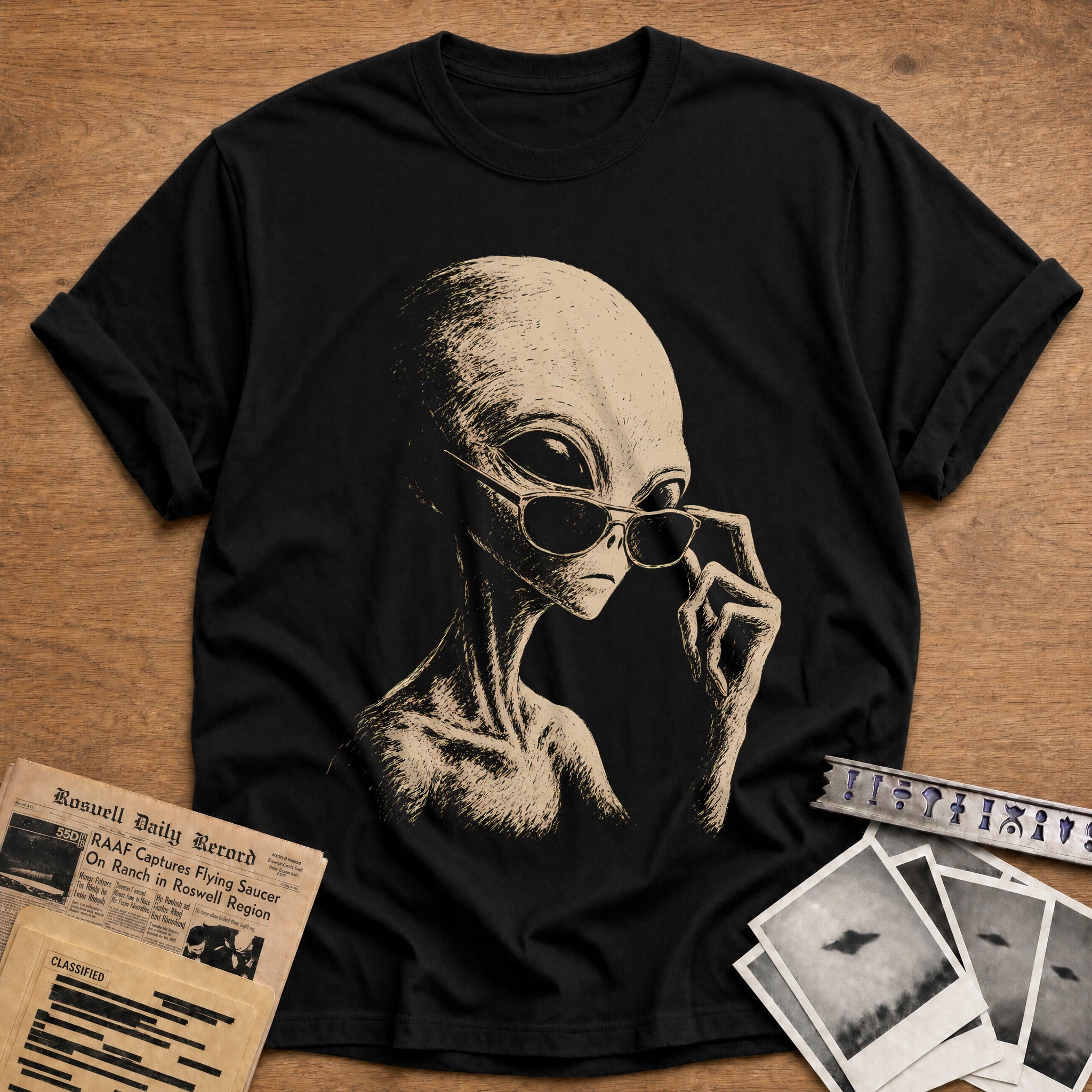 Cool Grey T-Shirt - Black