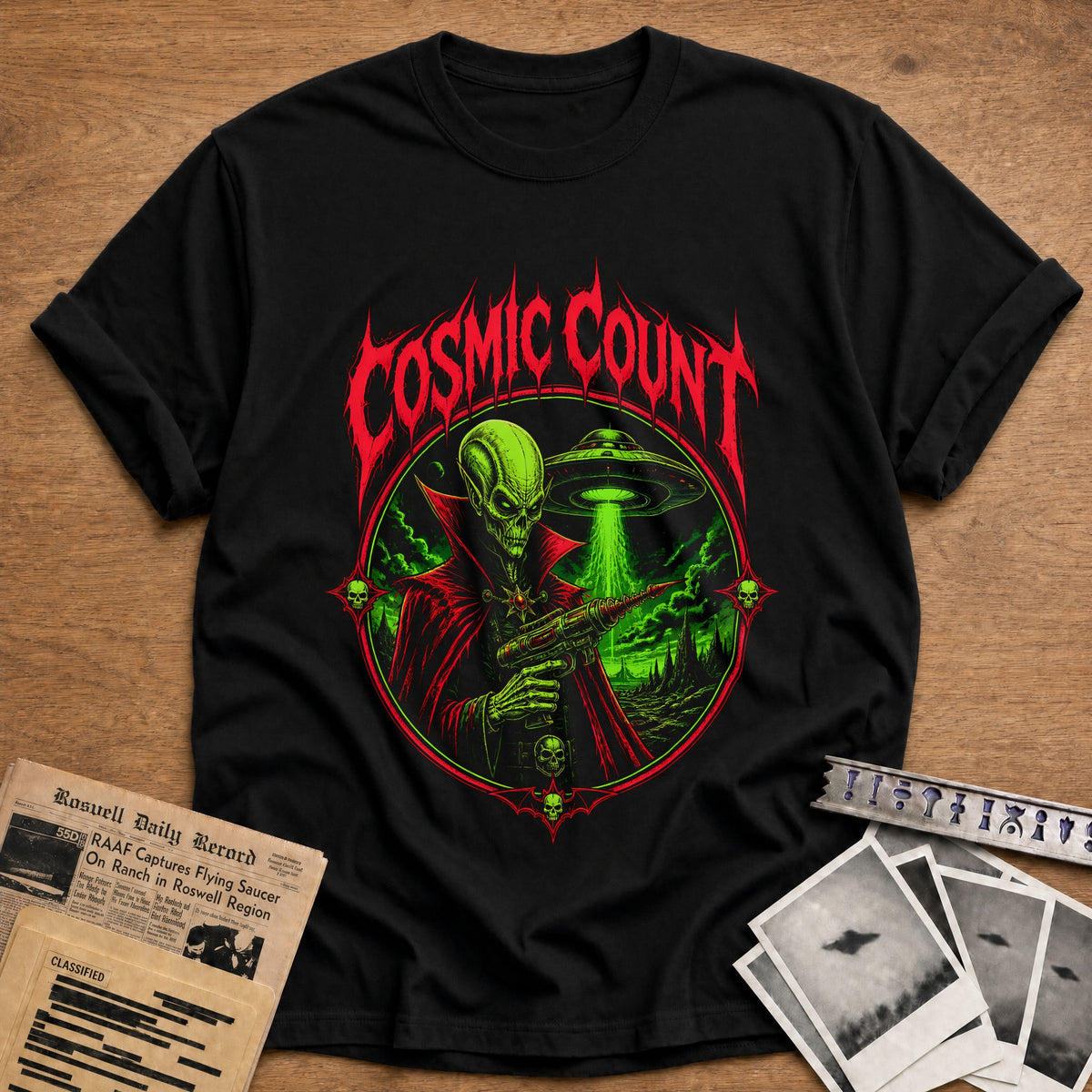 Cosmic Count 46 T-Shirt - Black