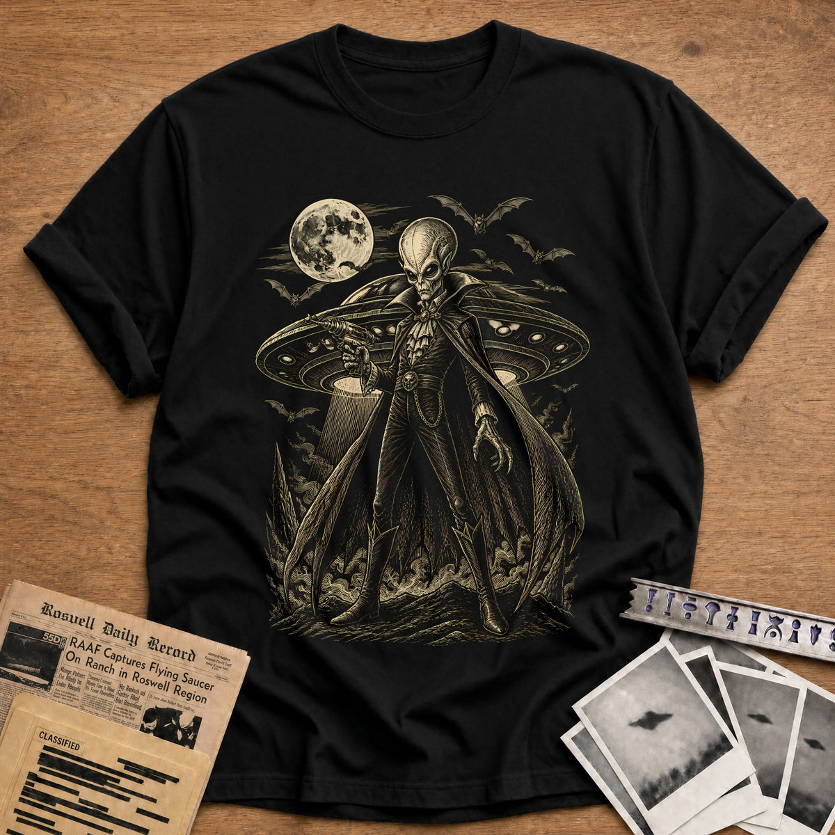 Cosmic Count 48 T-Shirt - Black