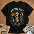 Cosmic Folk T-Shirt - Black