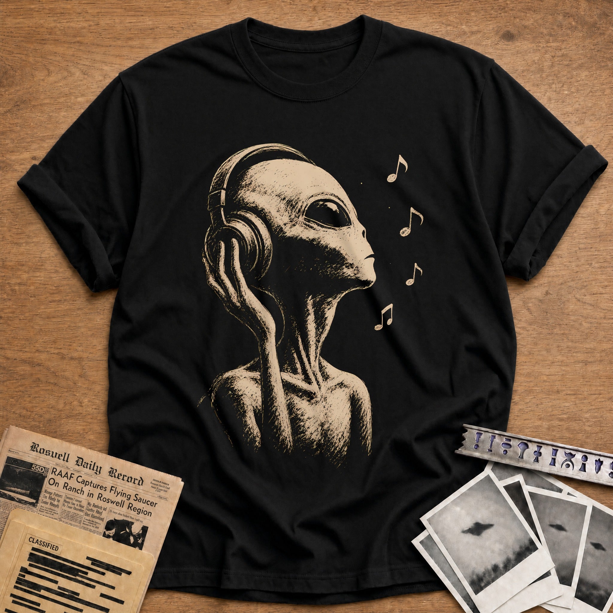 Cosmic Frequency T-Shirt - Black