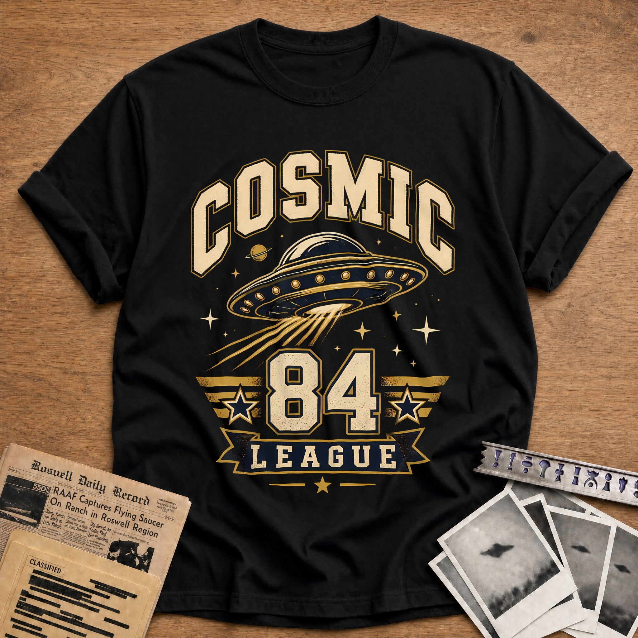 Cosmic League 84 T-Shirt - Black