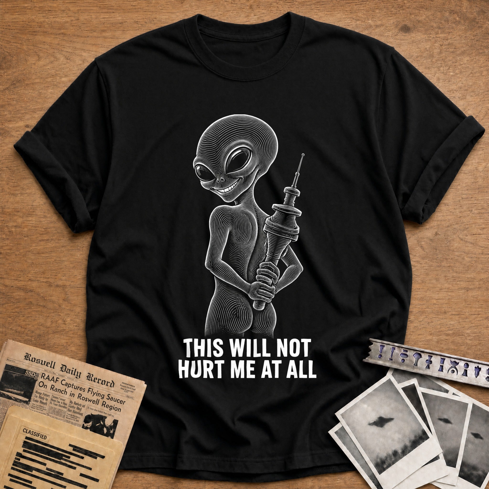 Cosmic Thumbs Up T-Shirt - Black