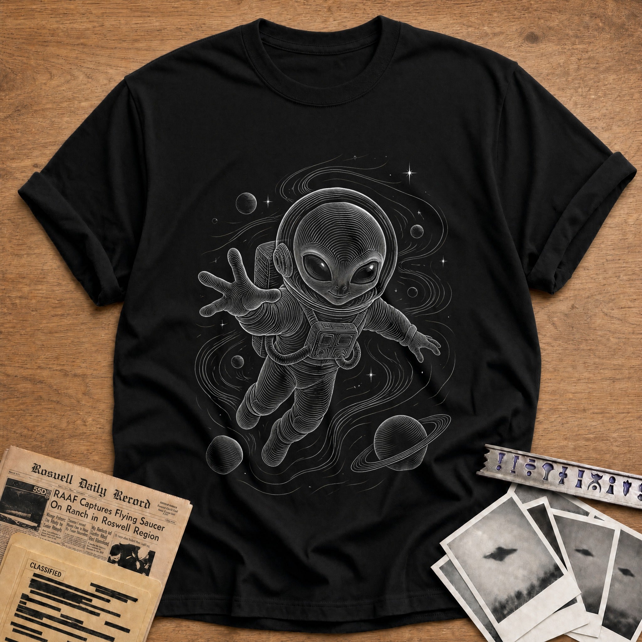 Cosmic Wader T-Shirt - Black