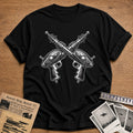 Crossed Ray Guns 32 T-Shirt - Black
