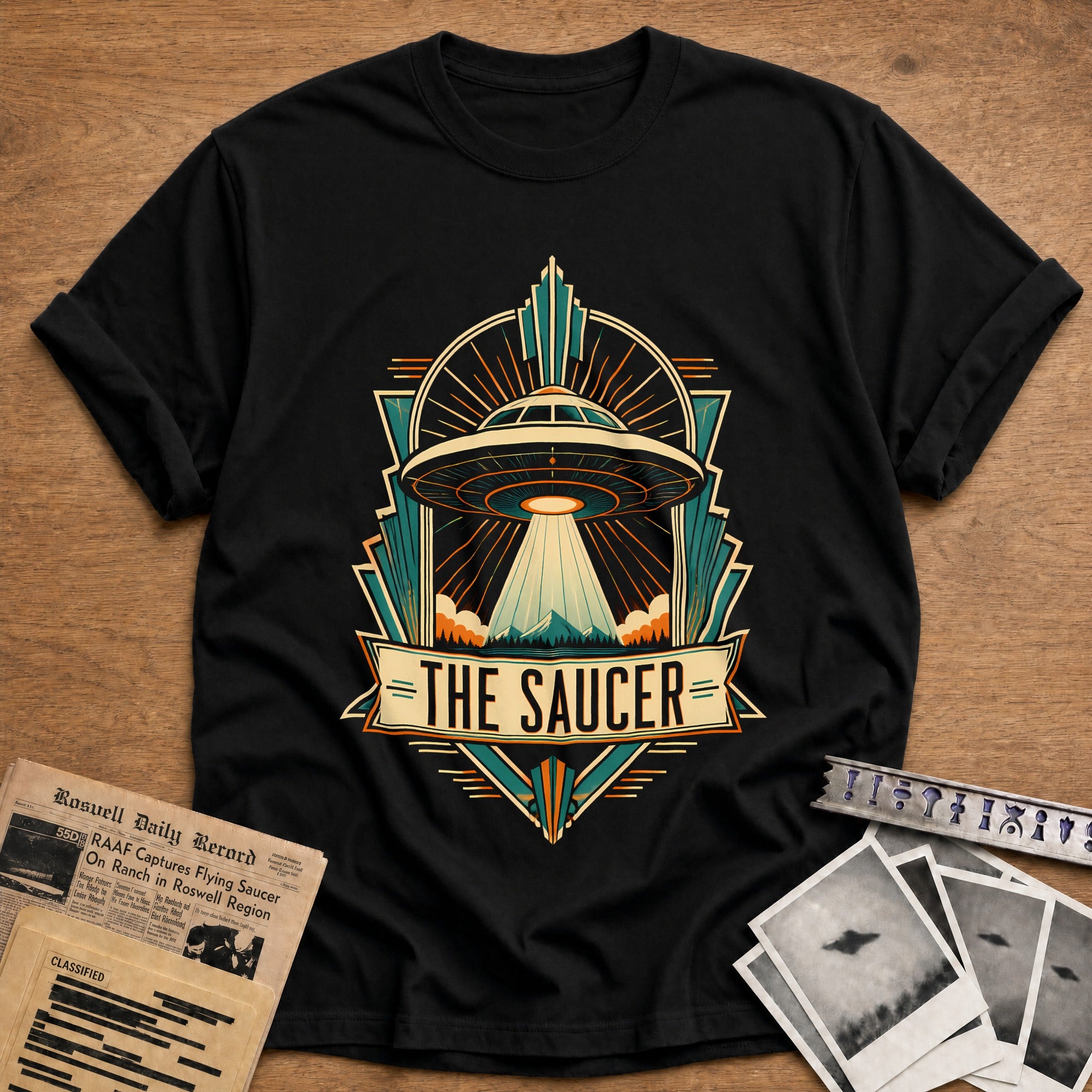 Deco Abduction T-Shirt - Black