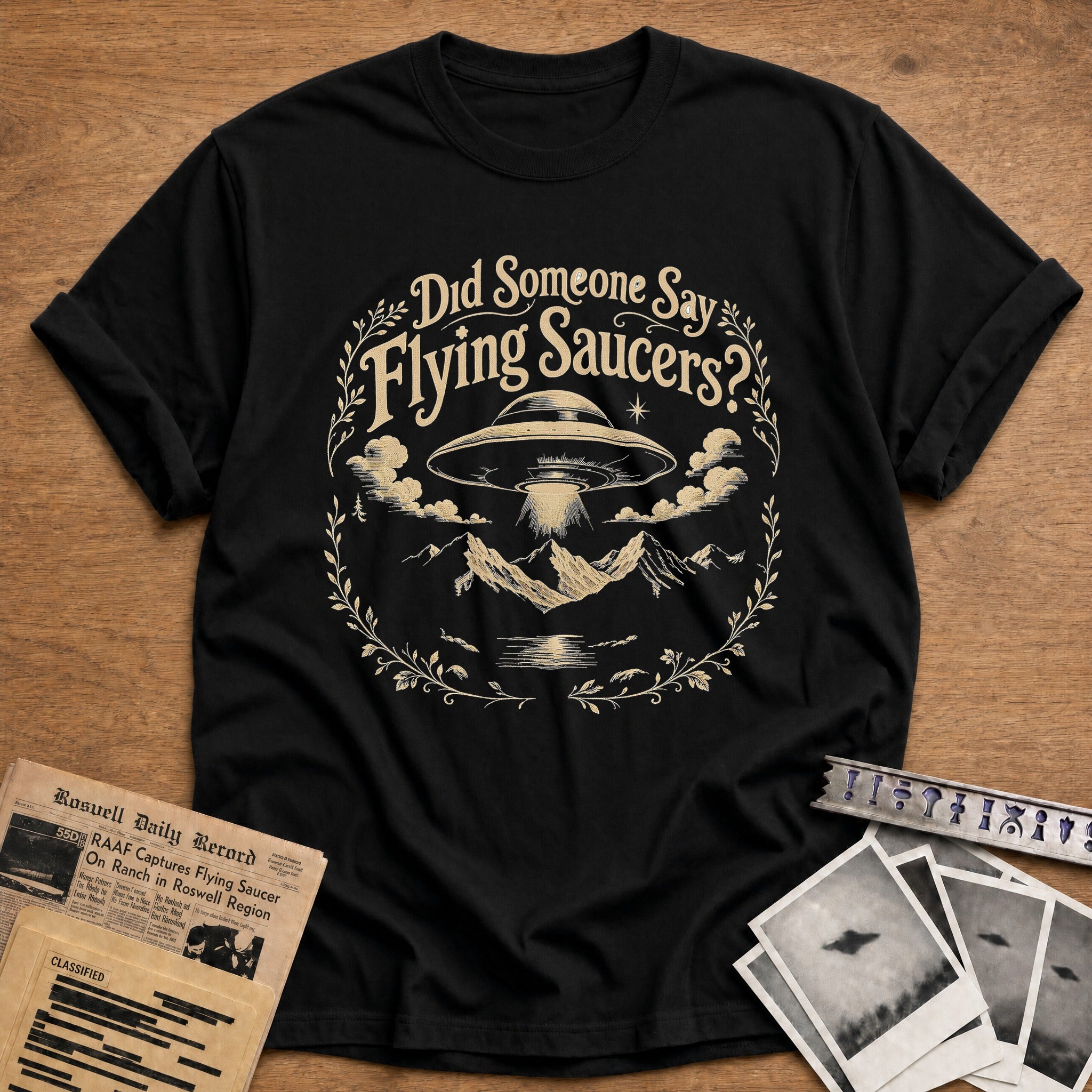 Did Someone Say Flying Saucers - Black